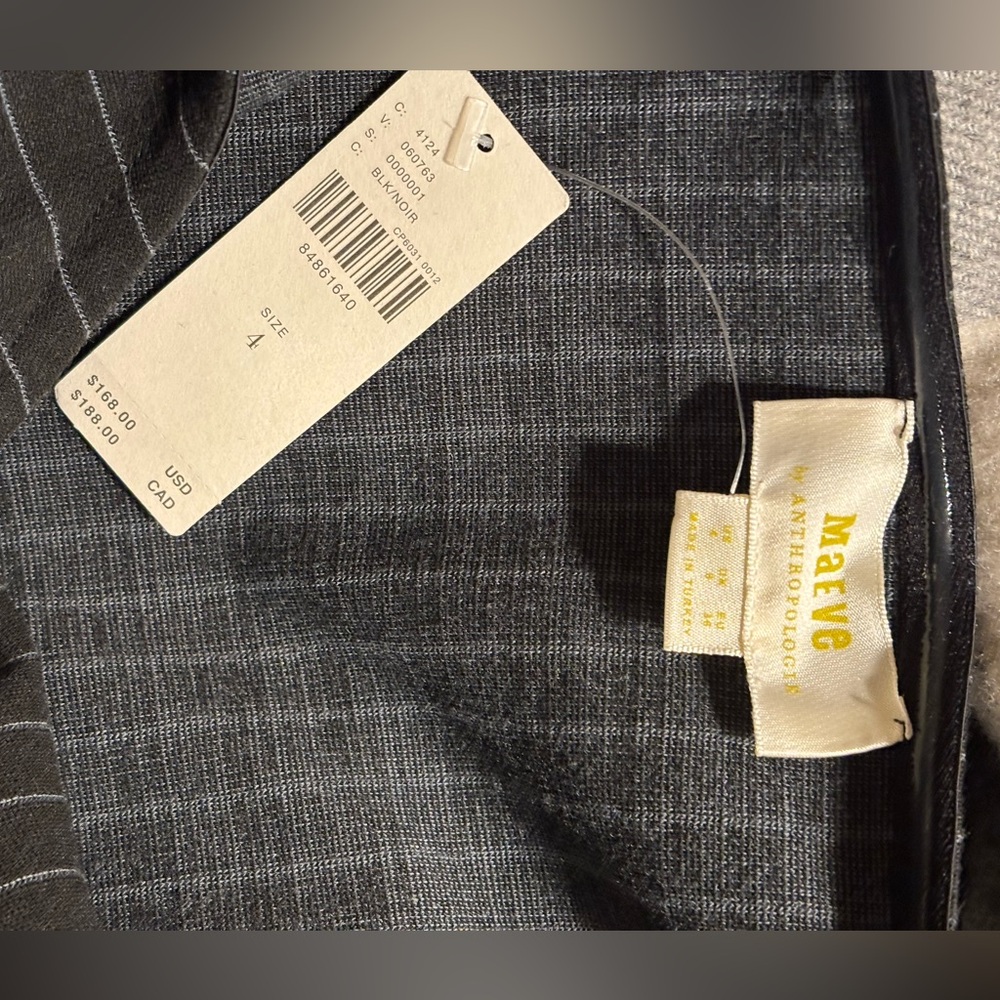 Anthropologie Maeve Dark Navy-Gray Pinstripe Jumpsuit - Picture 13 of 15